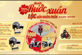 Chào đón năm mới đầy khởi sắc với chương trình khuyến mại “Honda rước xuân – Lộc đến muôn phần”