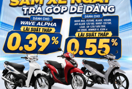 SẮM XE MỚI CỰC DỄ – CHỈ TỪ LÃI SUẤT 0.39%/THÁNG!