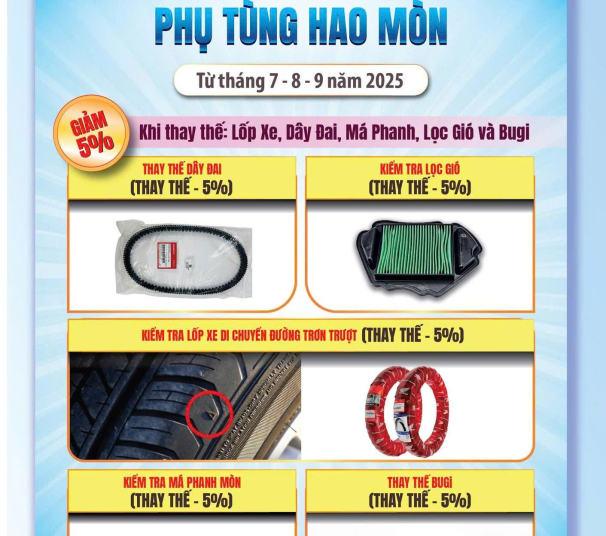CTKM DỊCH VỤ & PHỤ TÙNG